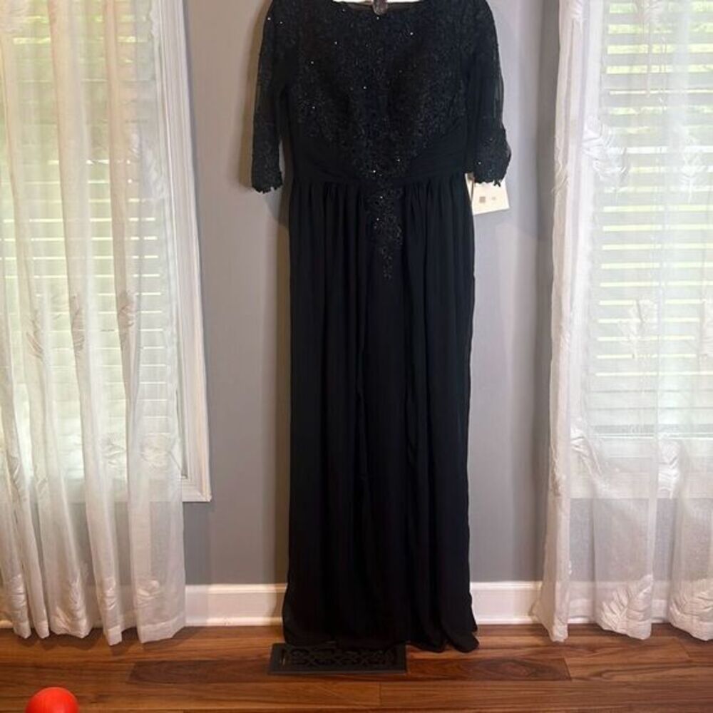 LT LanTing black formal bridal dress wedding party‎ / mother of the bride beaded